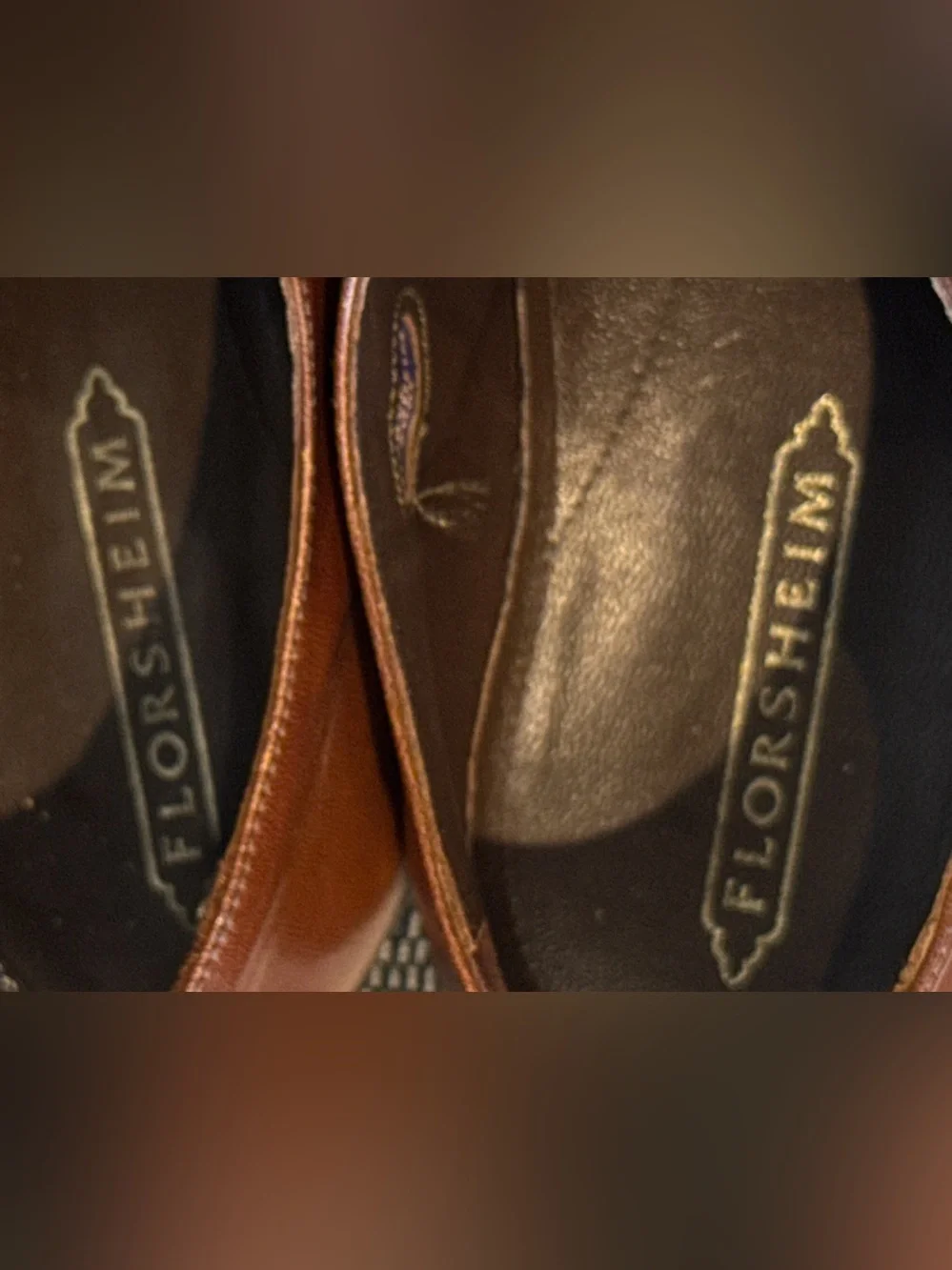 Florsheim Brown Leather Cap-Toe Oxfords